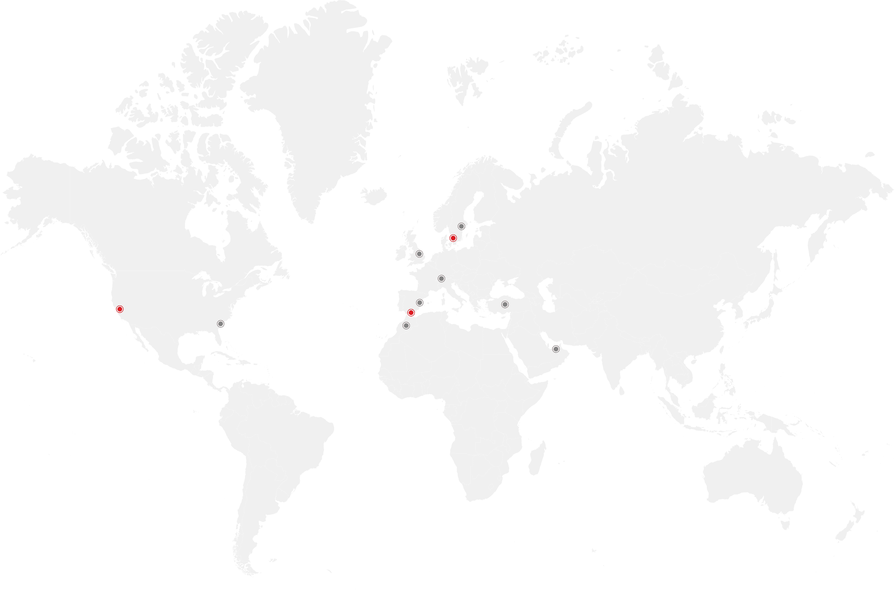 Map of Alectiv studios and client work across Europe